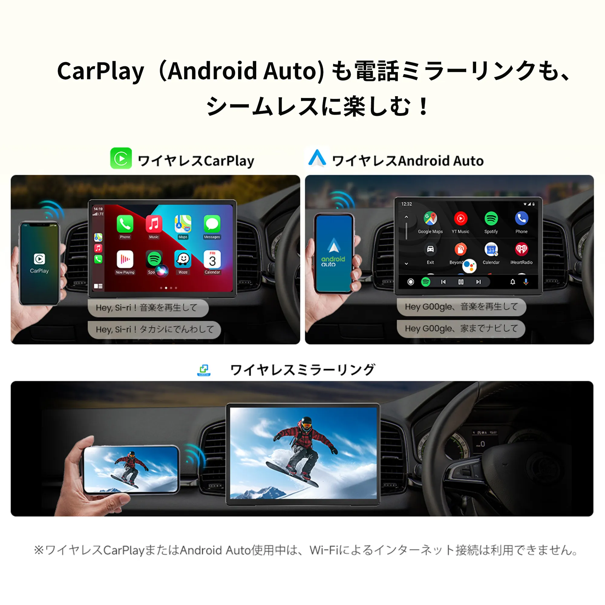 V13G114 14インチ FlexView Pro フローティングAndroidナビ - 画像 (4)