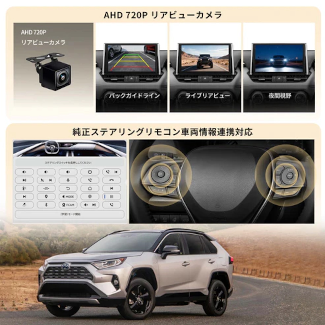 VSTO1 トヨタ RAV4(2019〜2025年式)専用設計 10インチ Android15 カーナビ - 画像 (4)