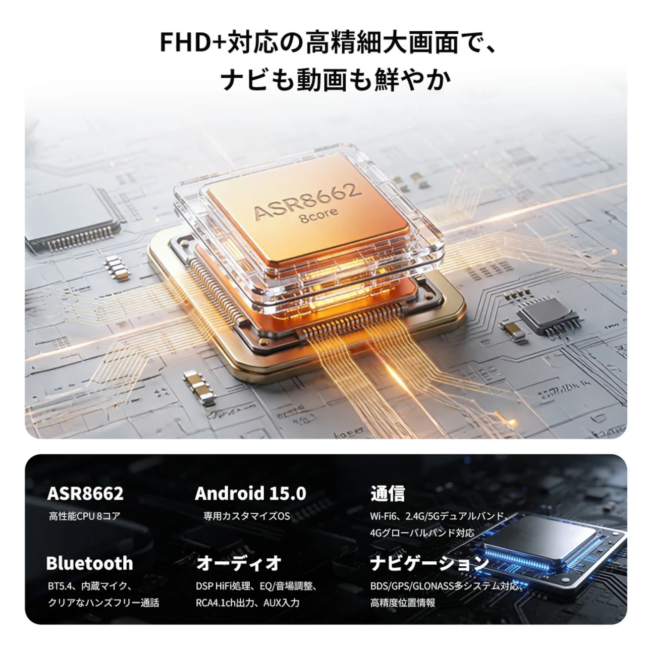 VSTO1 トヨタ RAV4(2019〜2025年式)専用設計 10インチ Android15 カーナビ - 画像 (2)